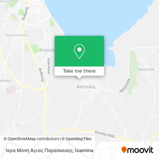 Ιερα Μονη Αγιας Παρασκευης map
