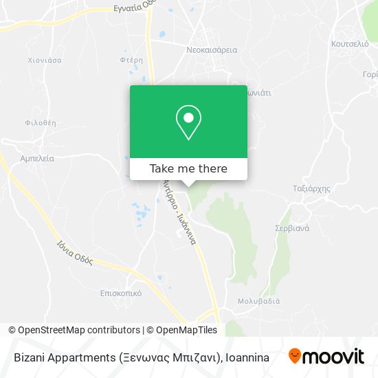 Bizani Appartments (Ξενωνας Μπιζανι) map