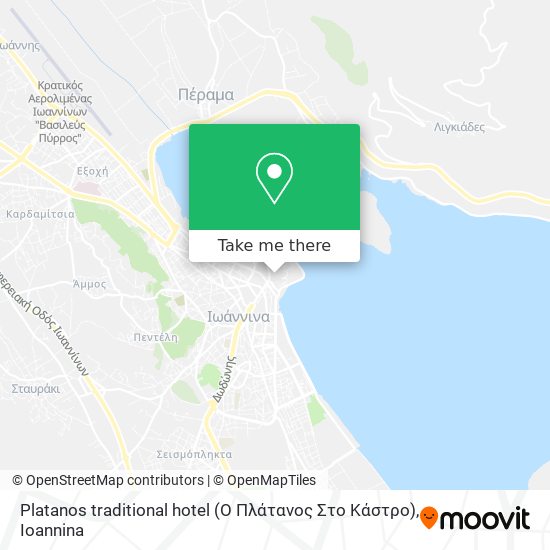 Platanos traditional hotel (Ο Πλάτανος Στο Κάστρο) map