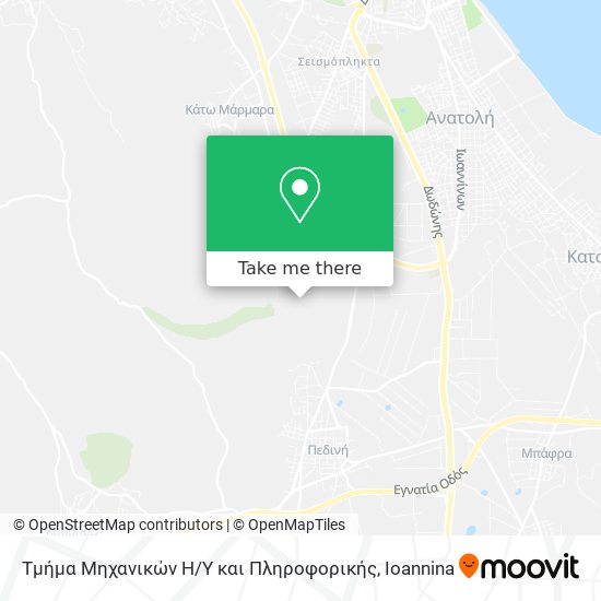 Τμήμα Μηχανικών Η / Υ και Πληροφορικής map