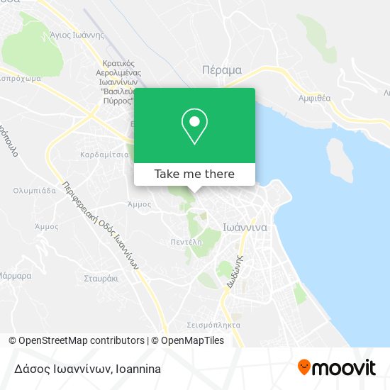 Δάσος Ιωαννίνων map