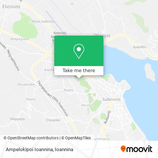Ampelokipoi Ioannina map