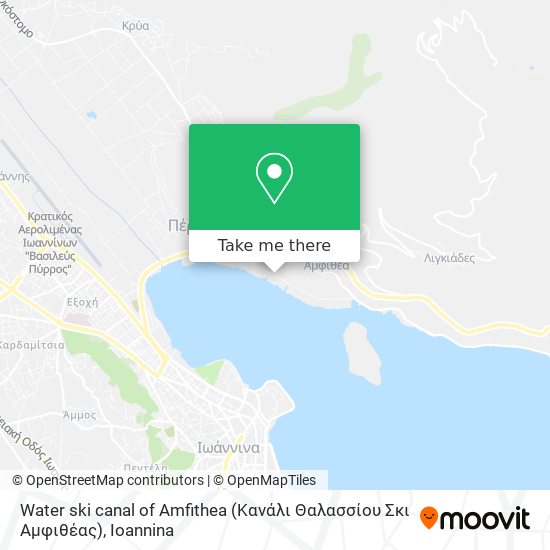 Water ski canal of Amfithea (Κανάλι Θαλασσίου Σκι Αμφιθέας) map