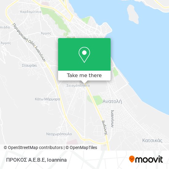 ΠΡΟΚΟΣ Α.Ε.Β.Ε map