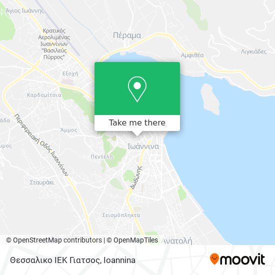 Θεσσαλικο ΙΕΚ Γιατσος map