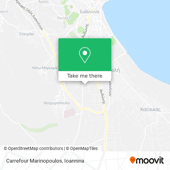Carrefour Marinopoulos map