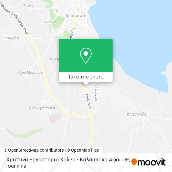 Χριστινα Εργαστηριο Χαλβα - Καλαμποκη Αφοι ΟΕ map