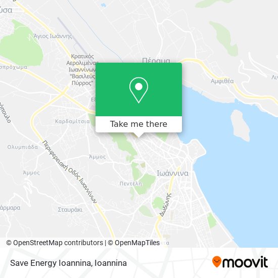 Save Energy Ioannina map