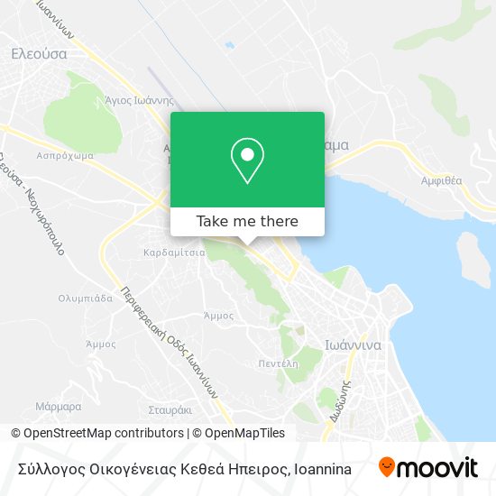 Σύλλογος Οικογένειας Κεθεά Ηπειρος map