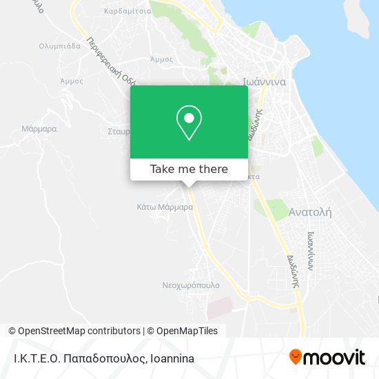 Ι.Κ.Τ.Ε.Ο. Παπαδοπουλος map