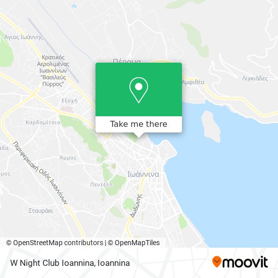 W Night Club Ioannina map