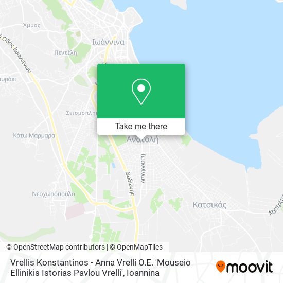 Vrellis Konstantinos - Anna Vrelli O.E. 'Mouseio Ellinikis Istorias Pavlou Vrelli' map