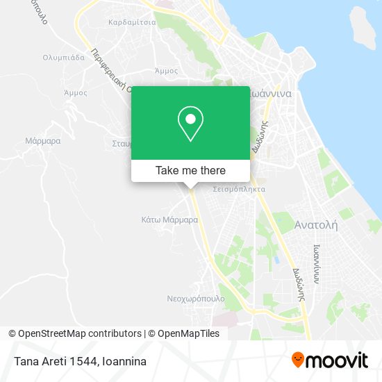 Tana Areti 1544 map