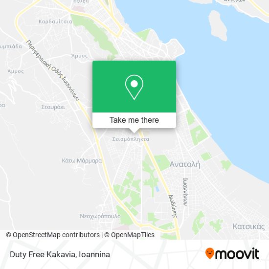Duty Free Kakavia map
