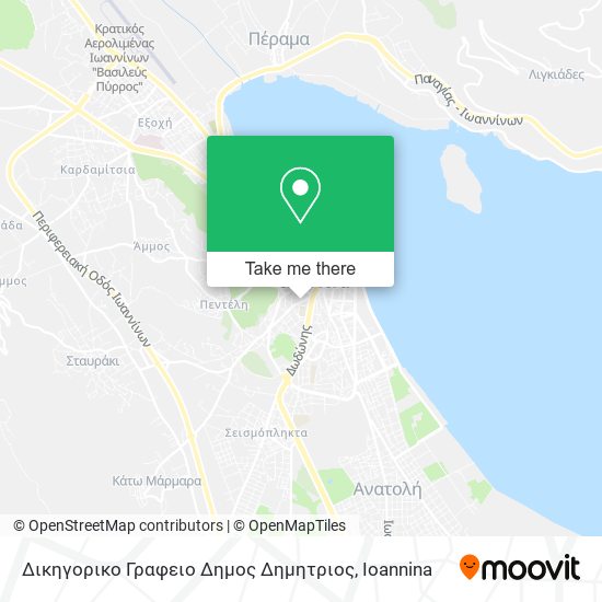 Δικηγορικο Γραφειο Δημος Δημητριος map