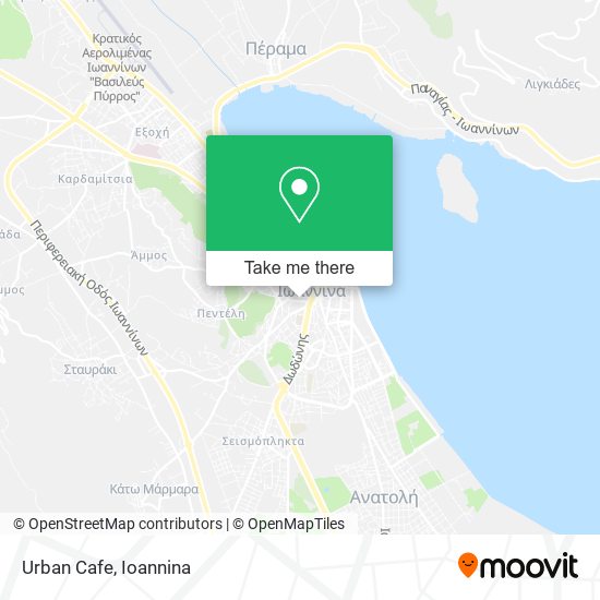 Urban Cafe map