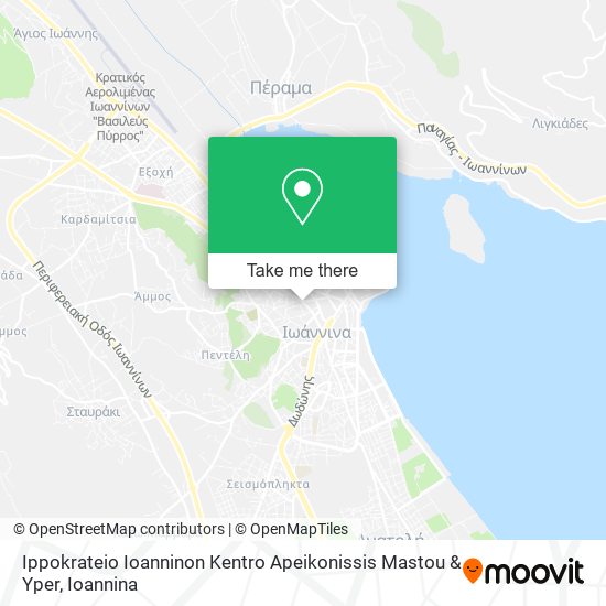 Ippokrateio Ioanninon Kentro Apeikonissis Mastou & Yper map