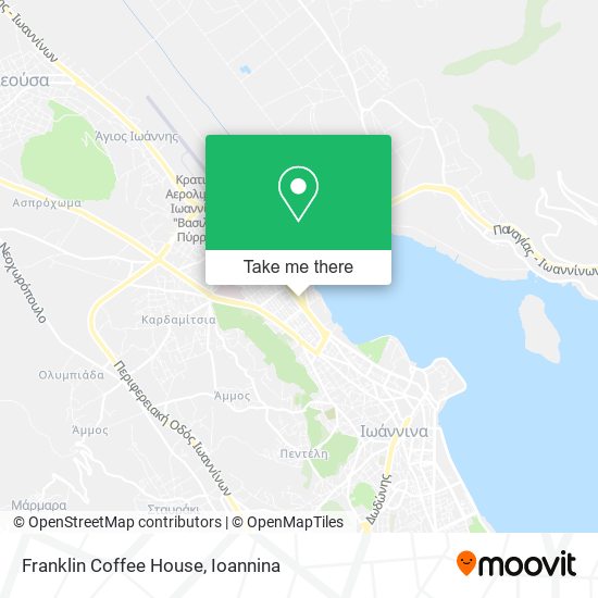Franklin Coffee House map