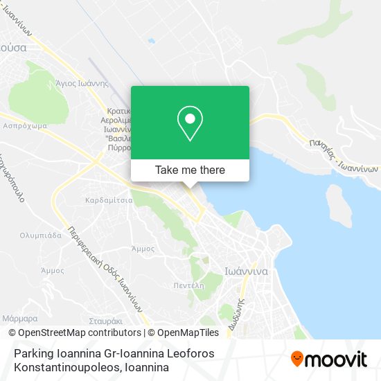 Parking Ioannina Gr-Ioannina Leoforos Konstantinoupoleos map