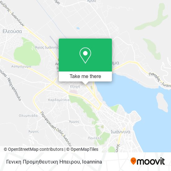 Γενικη Προμηθευτικη Ηπειρου map