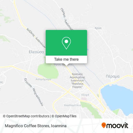Magnifico Coffee Stores map