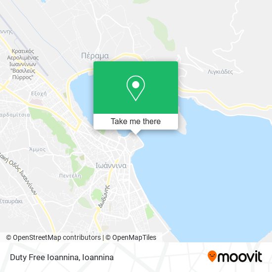 Duty Free Ioannina map
