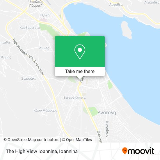 The High View Ioannina map