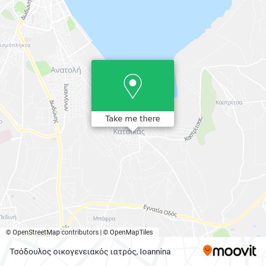 Τσόδουλος οικογενειακός ιατρός map
