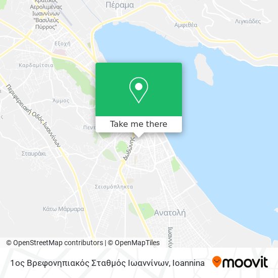 1ος Βρεφονηπιακός Σταθμός Ιωαννίνων map