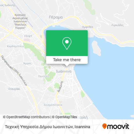 Τεχνική Υπηρεσία Δήμου Ιωαννιτών map