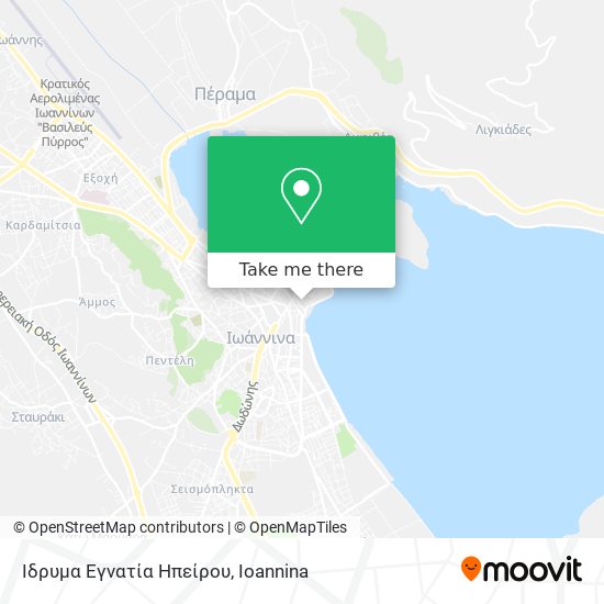 Ίδρυμα Εγνατία Ηπείρου map