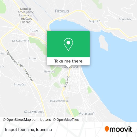 Inspot Ioannina map