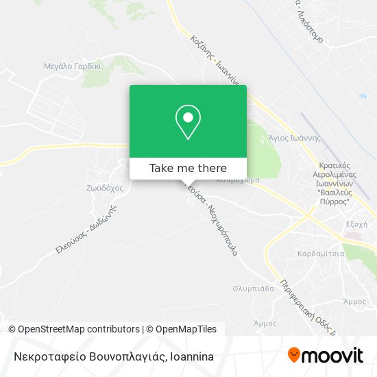 Νεκροταφείο Βουνοπλαγιάς map