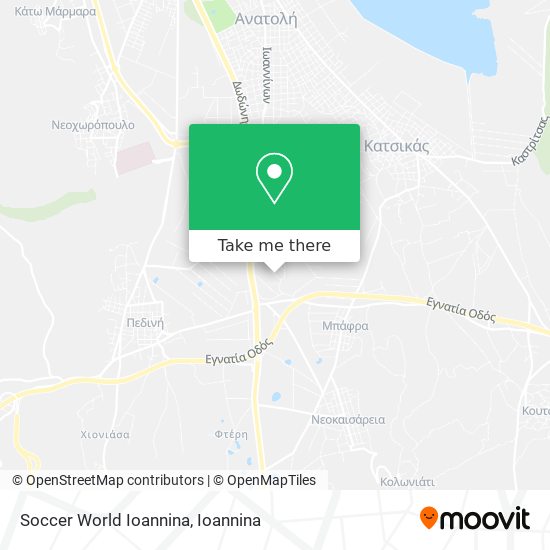 Soccer World Ioannina map
