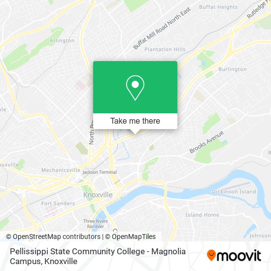 Mapa de Pellissippi State Community College - Magnolia Campus