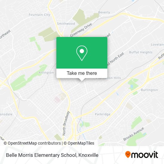 Belle Morris Elementary School map