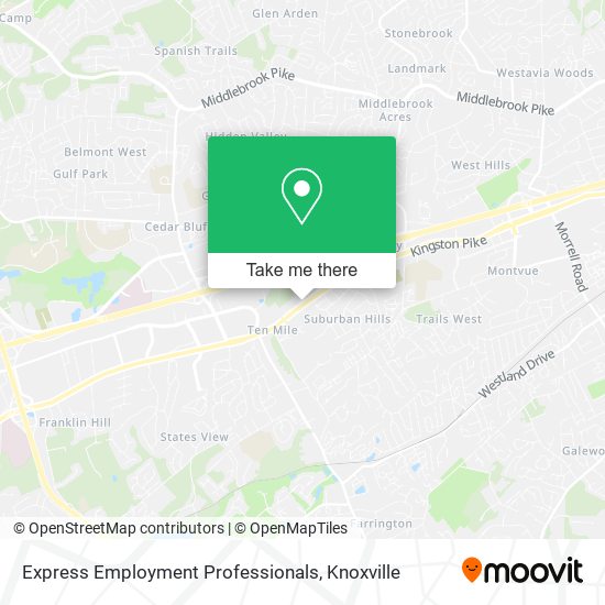 Express Employment Professionals map