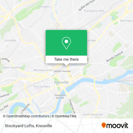 Mapa de Stockyard Lofts
