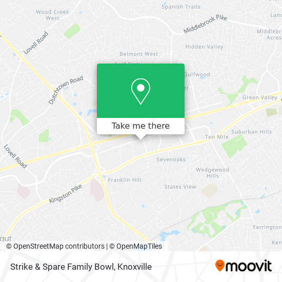 Mapa de Strike & Spare Family Bowl