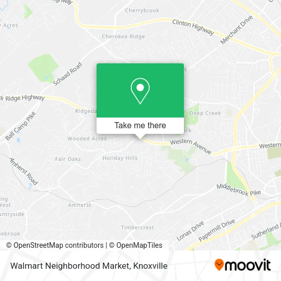 Walmart Neighborhood Market map