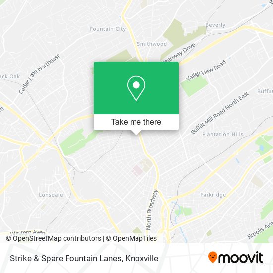 Strike & Spare Fountain Lanes map