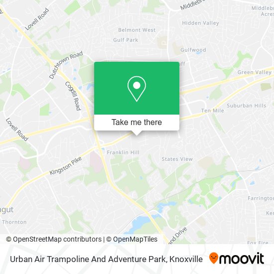 Urban Air Trampoline And Adventure Park map