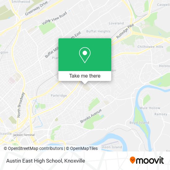 Austin East High School map