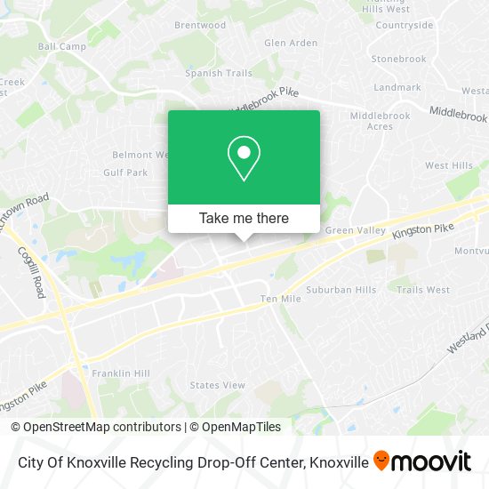 City Of Knoxville Recycling Drop-Off Center map
