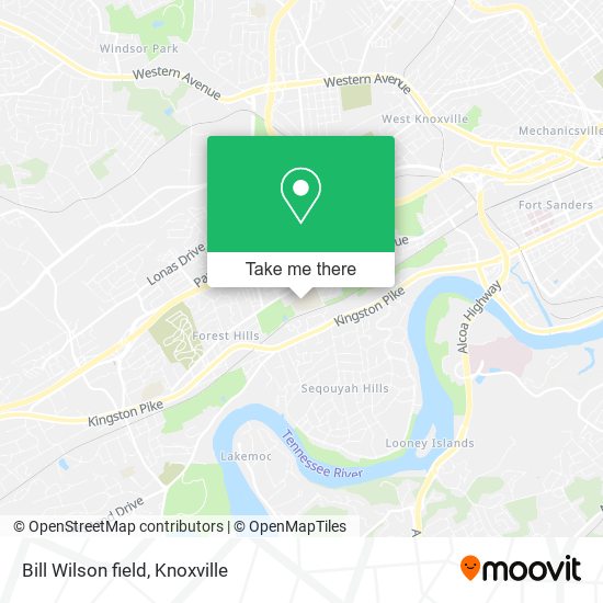 Mapa de Bill Wilson field