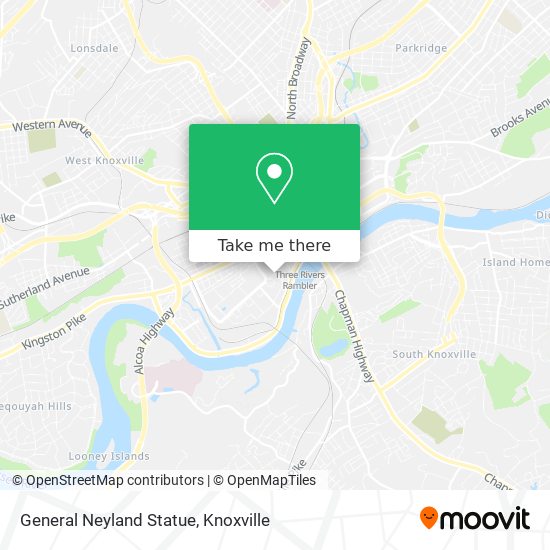 General Neyland Statue map