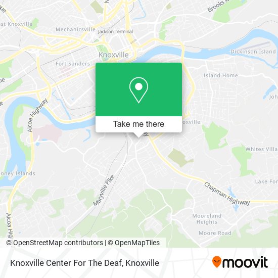 Knoxville Center For The Deaf map