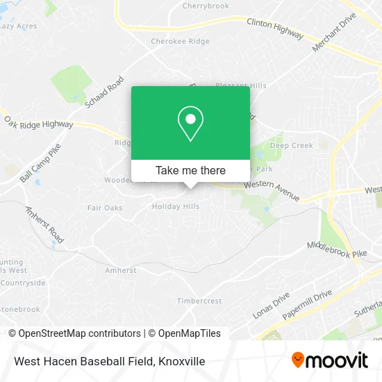 West Hacen Baseball Field map