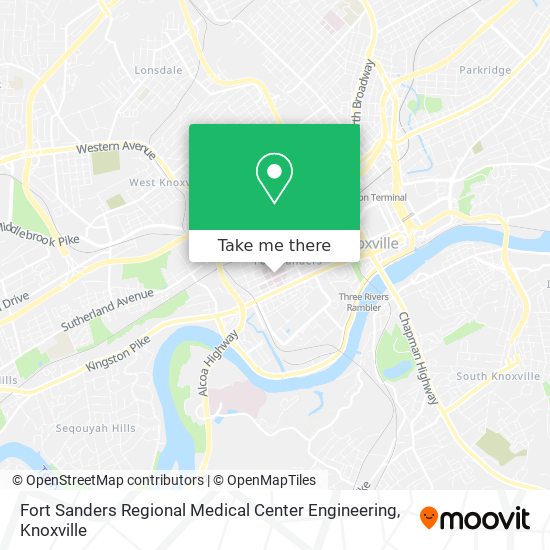 Fort Sanders Regional Medical Center Engineering map