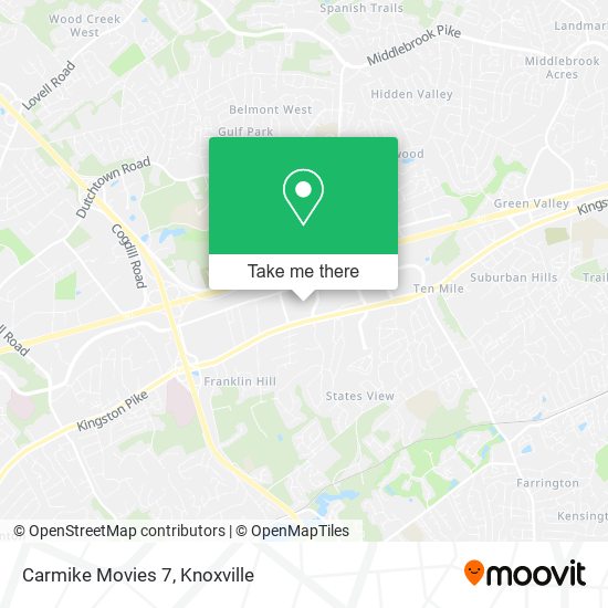 Mapa de Carmike Movies 7